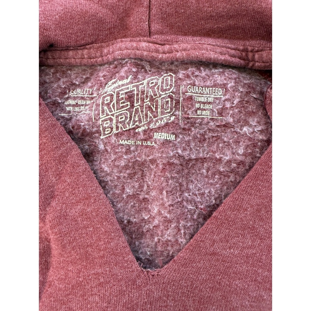 Retro Brand NHL Phoenix Coyotes Maroon Womens Hoodie Sweatshirt Med NEW - Picture 2 of 10
